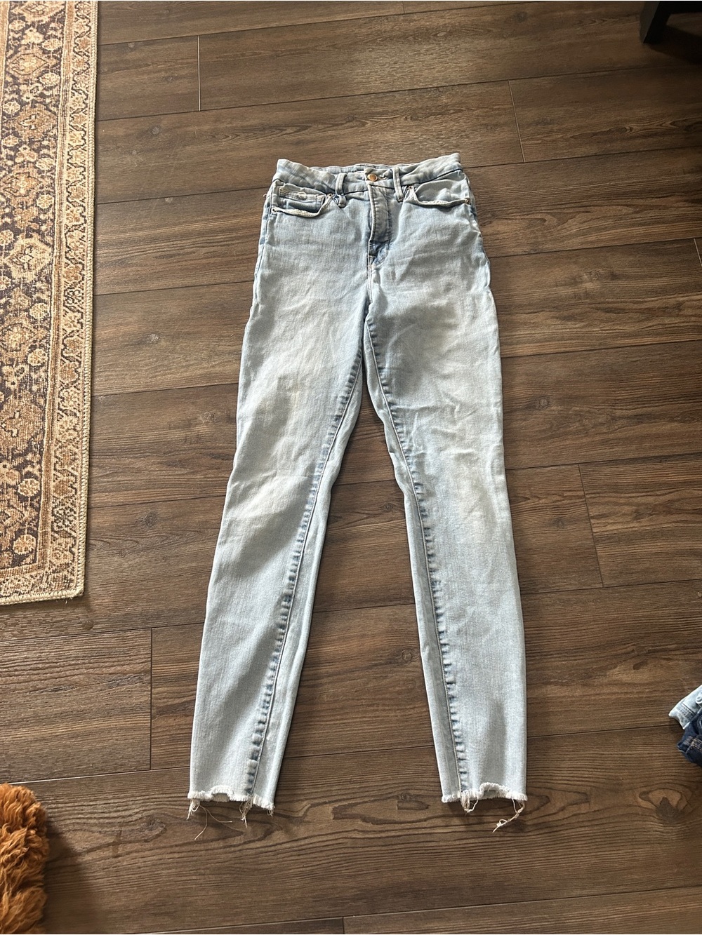 Good American Light Blue High-Rise Skinny Jeans